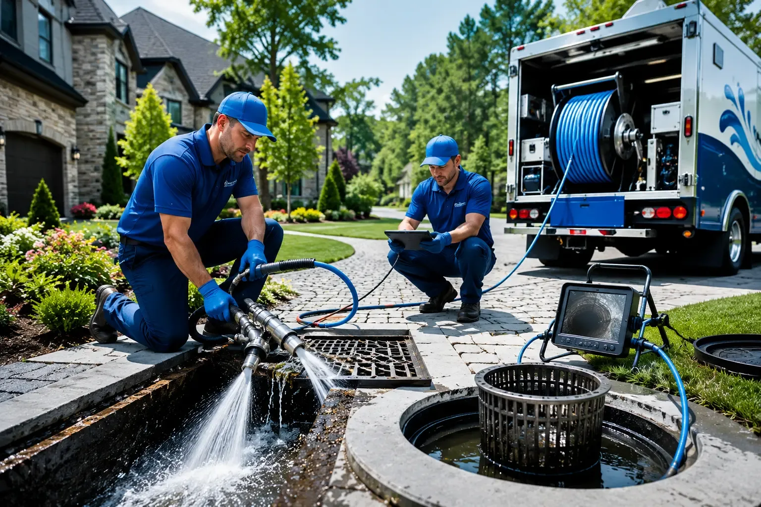 Local outdoor drain cleaning professionals in Brussels, WI